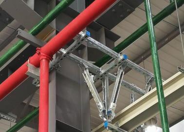 红河该抗震支架的整体式支吊架结构协调性好